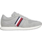 Grijze Sneakers met Ronde Neus Tommy Jeans , Gray , Heren