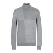 Grijze Sweater Maglia Stijl Armani Exchange , Gray , Heren