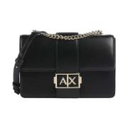 Elegante schoudertas met afneembare band Armani Exchange , Black , Dam...