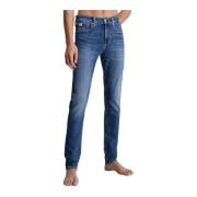 Slim Fit Blauwe Denim Broek Calvin Klein , Blue , Heren