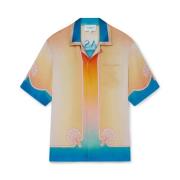 Multicolor L'Arc Colore Zijden Shirt Casablanca , Multicolor , Heren