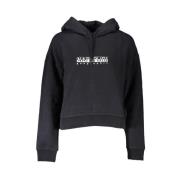 Chique Zwart Fleece Sweatshirt Napapijri , Black , Dames