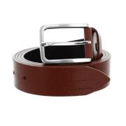 Bruin Leren Riem met Gesp Piquadro , Brown , Heren