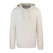 Bouclé Hoodie Losse Pasvorm Witte Trui Amaránto , Beige , Heren