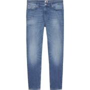 Blauwe Skinny Jeans met Distressed Look Tommy Jeans , Blue , Heren