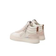 Witte Sneakers Gerecyclede Materialen Vetersluiting Colmar , White , D...