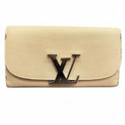 Pre-owned Fabric wallets Louis Vuitton Vintage , Beige , Dames