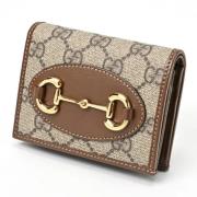 Pre-owned Canvas wallets Gucci Vintage , Beige , Dames