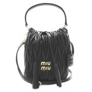 Pre-owned Leather shoulder-bags Miu Miu Pre-owned , Black , Dames