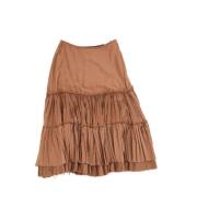Pre-owned Silk bottoms Chloé Pre-owned , Brown , Dames