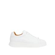 Hoogwaardige leren sneakers Boss , White , Heren