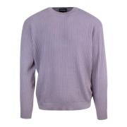 Paarse Gebreide Trui Emporio Armani , Purple , Heren