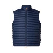 Blauwe Gewatteerde Vest Adam Save The Duck , Blue , Heren