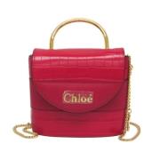 Pre-owned Leather handbags Chloé Pre-owned , Pink , Dames