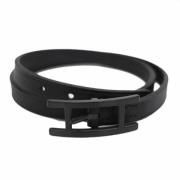 Pre-owned Leather bracelets Hermès Vintage , Black , Dames