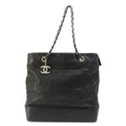 Pre-owned Leather chanel-bags Chanel Vintage , Black , Dames