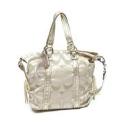 Pre-owned Fabric shoulder-bags Coach Pre-owned , White , Dames