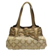 Pre-owned Fabric shoulder-bags Coach Pre-owned , Beige , Dames