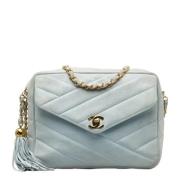 Pre-owned Fabric chanel-bags Chanel Vintage , Blue , Dames