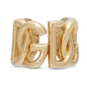Gouden Bijoux Gegraveerd Logo Messing Italië Dolce & Gabbana , Beige ,...