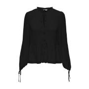 Knoopsluitingstrik Top Only , Black , Dames