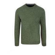 Groene Crew Neck Sweater Wolmix Paul & Shark , Green , Heren