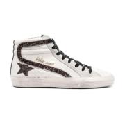 Glinsterende witte sneakers Golden Goose , White , Dames