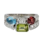 Pre-owned White Gold rings Bvlgari Vintage , Multicolor , Dames