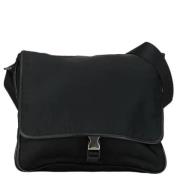 Pre-owned Leather shoulder-bags Prada Vintage , Black , Dames