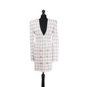 Pre-owned Fabric dresses Balmain Pre-owned , White , Dames