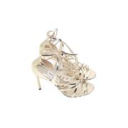 Pre-owned Leather heels Jimmy Choo Pre-owned , Gray , Dames