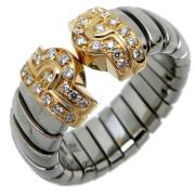 Pre-owned Yellow Gold rings Bvlgari Vintage , Gray , Unisex