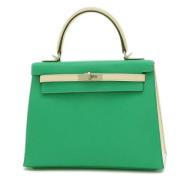 Pre-owned Fabric handbags Hermès Vintage , Green , Dames