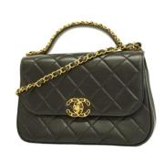 Pre-owned Fabric chanel-bags Chanel Vintage , Black , Dames