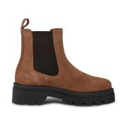 Suede Chelsea Laars Elegante Stijl Shoe the Bear , Brown , Dames