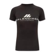 Top met logo Balenciaga , Black , Dames