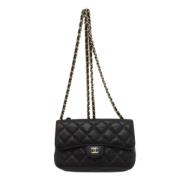 Pre-owned Leather shoulder-bags Chanel Vintage , Black , Dames