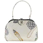 Pre-owned Canvas handbags Chanel Vintage , Gray , Dames