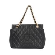 Pre-owned Leather shoulder-bags Chanel Vintage , Black , Dames