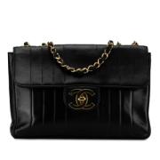 Pre-owned Leather shoulder-bags Chanel Vintage , Black , Dames