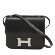 Pre-owned Fabric shoulder-bags Hermès Vintage , Black , Dames