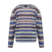 Gestreepte Mohair Gebreide Trui A.p.c. , Multicolor , Heren