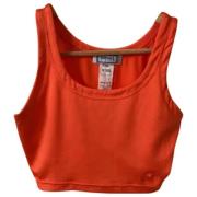 Pre-owned Fabric tops Versace Pre-owned , Orange , Dames