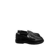 Pre-owned Leather flats Fendi Vintage , Black , Dames