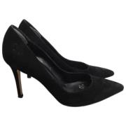 Pre-owned Suede heels Gianvito Rossi Pre-owned , Black , Dames