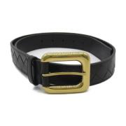 Pre-owned Leather belts Bottega Veneta Vintage , Black , Dames