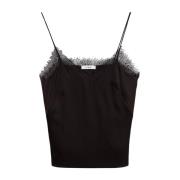 Kanten Band Top IVY OAK , Black , Dames