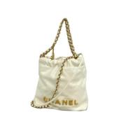 Pre-owned Fabric chanel-bags Chanel Vintage , Beige , Dames