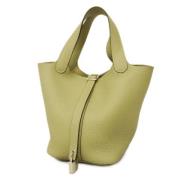 Pre-owned Fabric handbags Hermès Vintage , Green , Dames