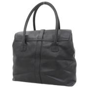 Pre-owned Leather shoulder-bags Chanel Vintage , Black , Dames